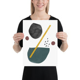 Beto Uncertain Abstract Shape Minimal Mid Century Scandi Art Matte Poster, Poster, $ 33.00, A Moment Of Now™